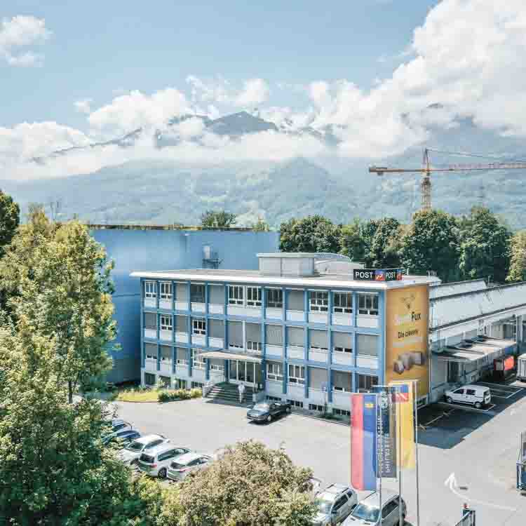 Geschäftskundenschalter der Liechtensteinischen Post AG in Schaan